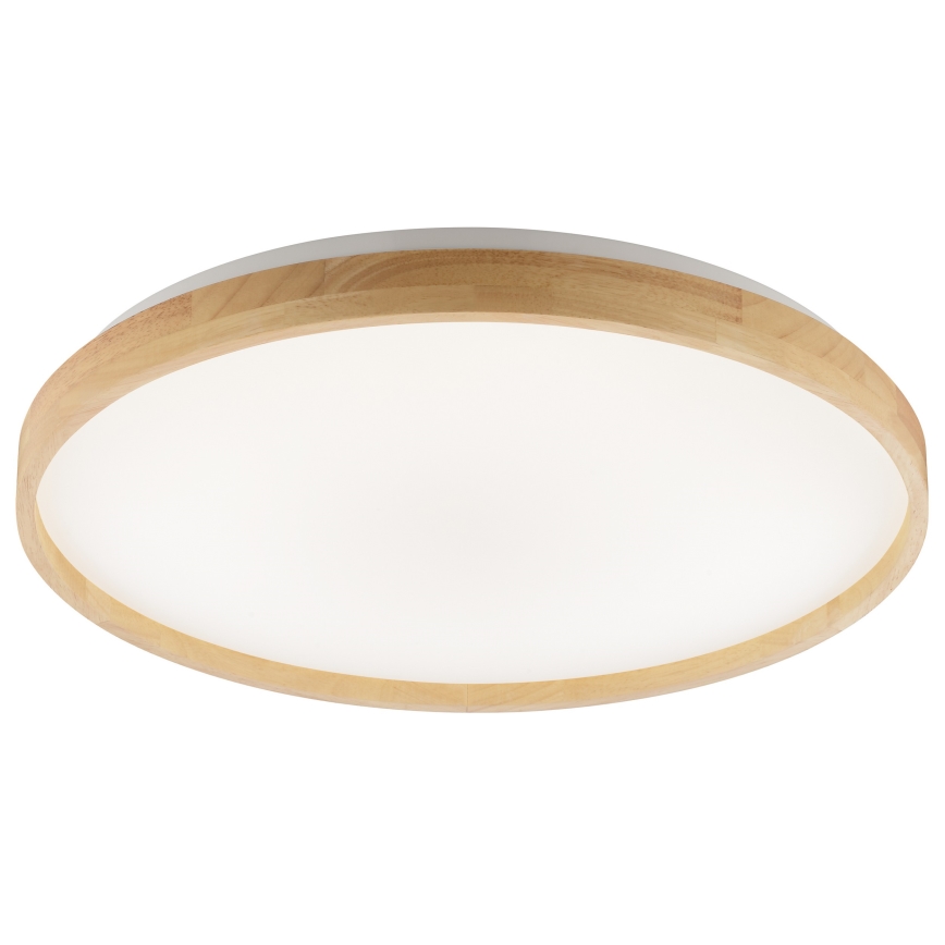 Brilliant - Plafonnier LED dimmable ALSON LED/21W/230V 3000-6500K Ø 49,5 cm bois d'hévéa + télécommande