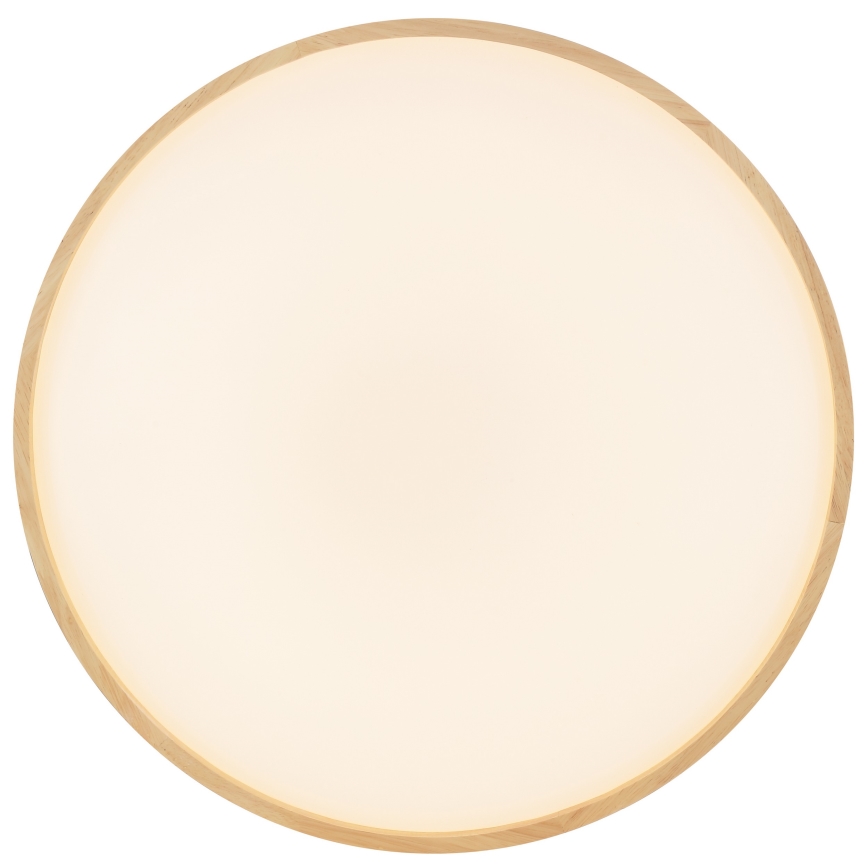 Brilliant - Plafonnier LED dimmable ALSON LED/21W/230V 3000-6500K Ø 49,5 cm bois d'hévéa + télécommande