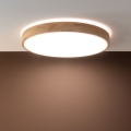 Brilliant - Plafonnier LED dimmable SLIMLINE LED/60W/230V 3000-6500K Ø 45 cm en bois d