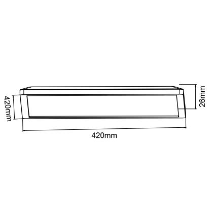 Brilliant - Plafonnier LED dimmable SORELL LED/24/230V 3000-6500K 42x42 cm blanc + télécommande