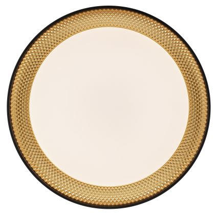 Brilliant - Plafonnier LED dimmable WALDO LED/36W/230V 3000-6500K Ø 48,5 cm noir/doré + télécommande