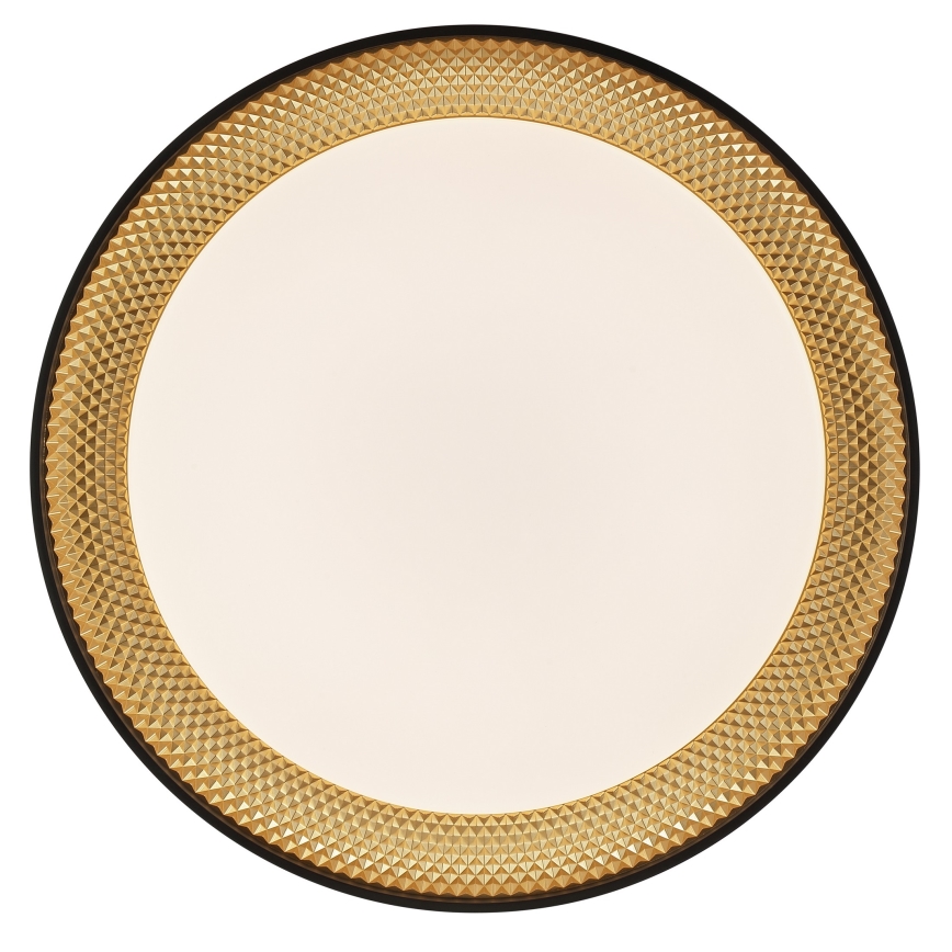 Brilliant - Plafonnier LED dimmable WALDO LED/36W/230V 3000-6500K Ø 48,5 cm noir/doré + télécommande