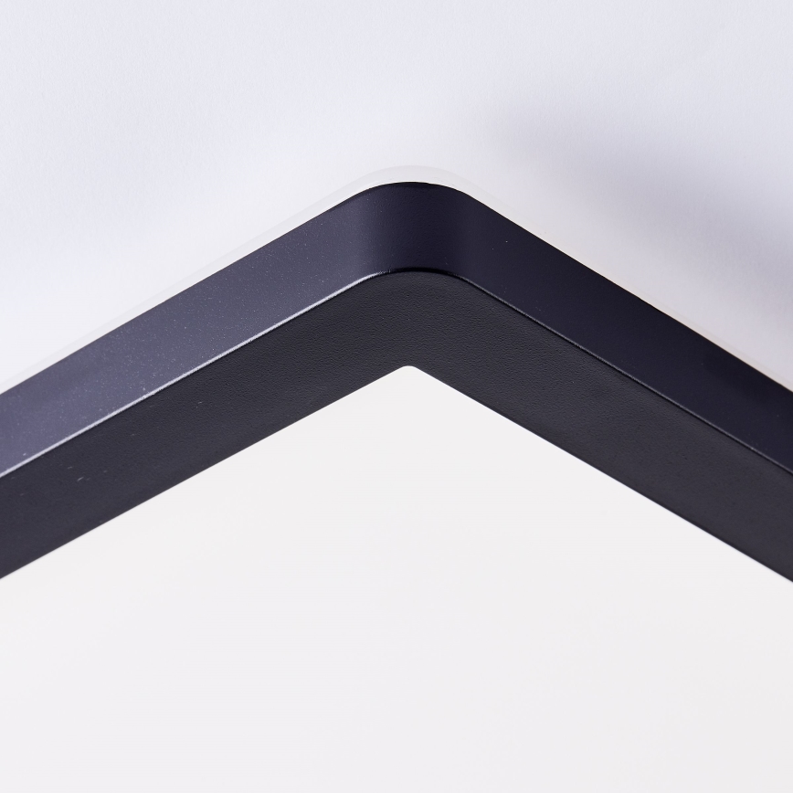 Brilliant - Plafonnier LED MILTON LED/24W/230V 42x42 cm noir