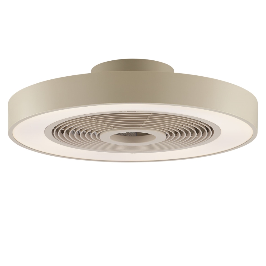 Brilliant - Plafonnier LED RGBW dimmable avec ventilateur CATANIA LED/37W/230V 2700-6500K Ø 48,6 cm beige + télécommande