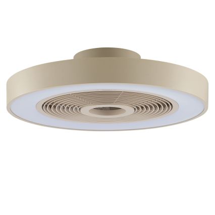 Brilliant - Plafonnier LED RGBW dimmable avec ventilateur CATANIA LED/37W/230V 2700-6500K Ø 48,6 cm beige + télécommande