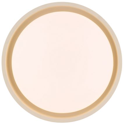 Brilliant - Plafonnier LED SONORA, 12 W, 230 V, 3000 K, Ø 31 cm, beige