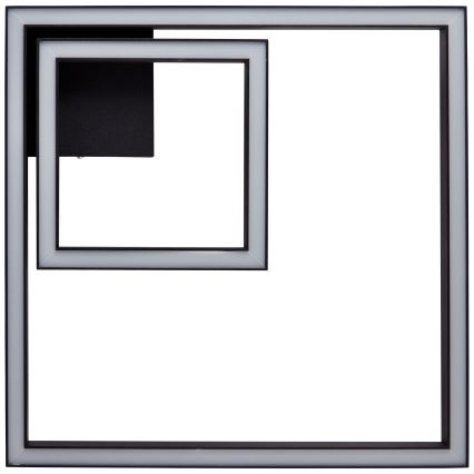 Brilliant - Plafonnier QUON LED/24W/230V 3000K 40x40 cm noir