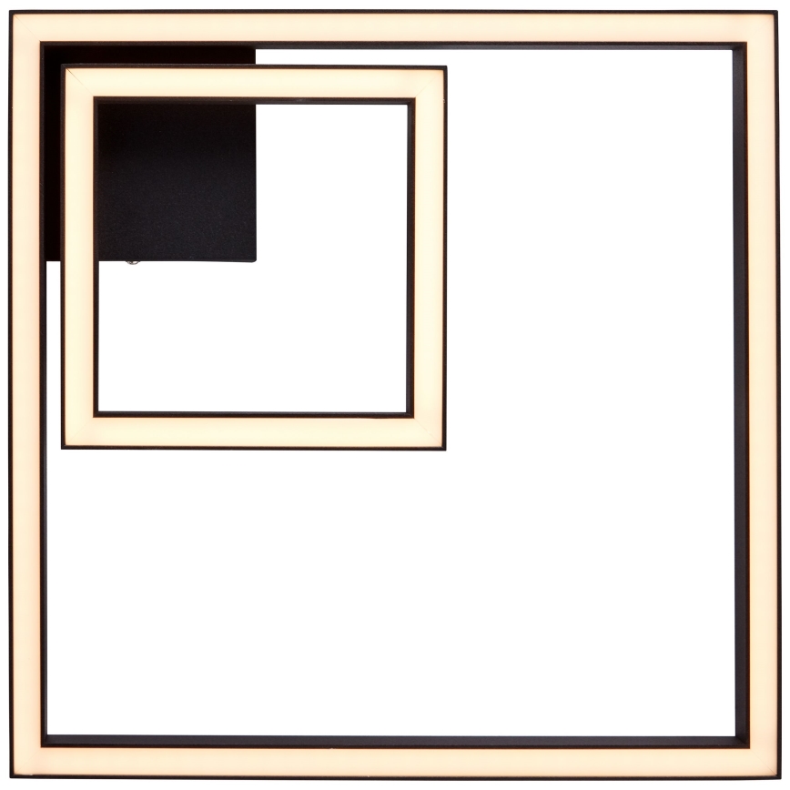 Brilliant - Plafonnier QUON LED/24W/230V 3000K 40x40 cm noir