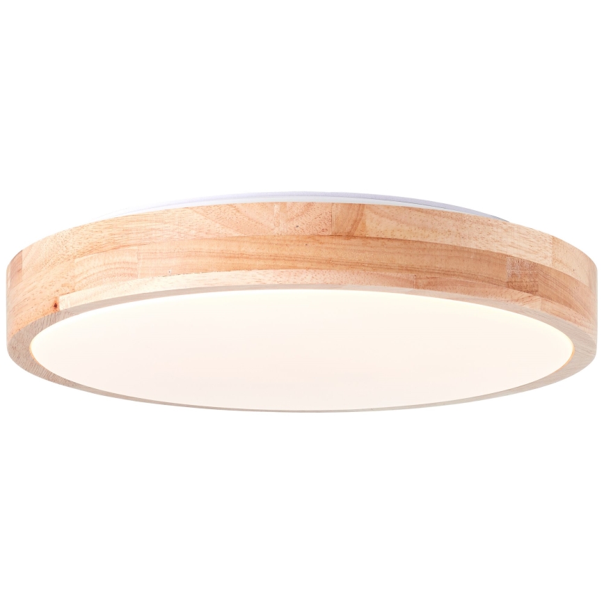 Brilliant - Plafonnier SLIMLINE LED/14W/230V 3000/4000K figuier caoutchouc - FSC certifié