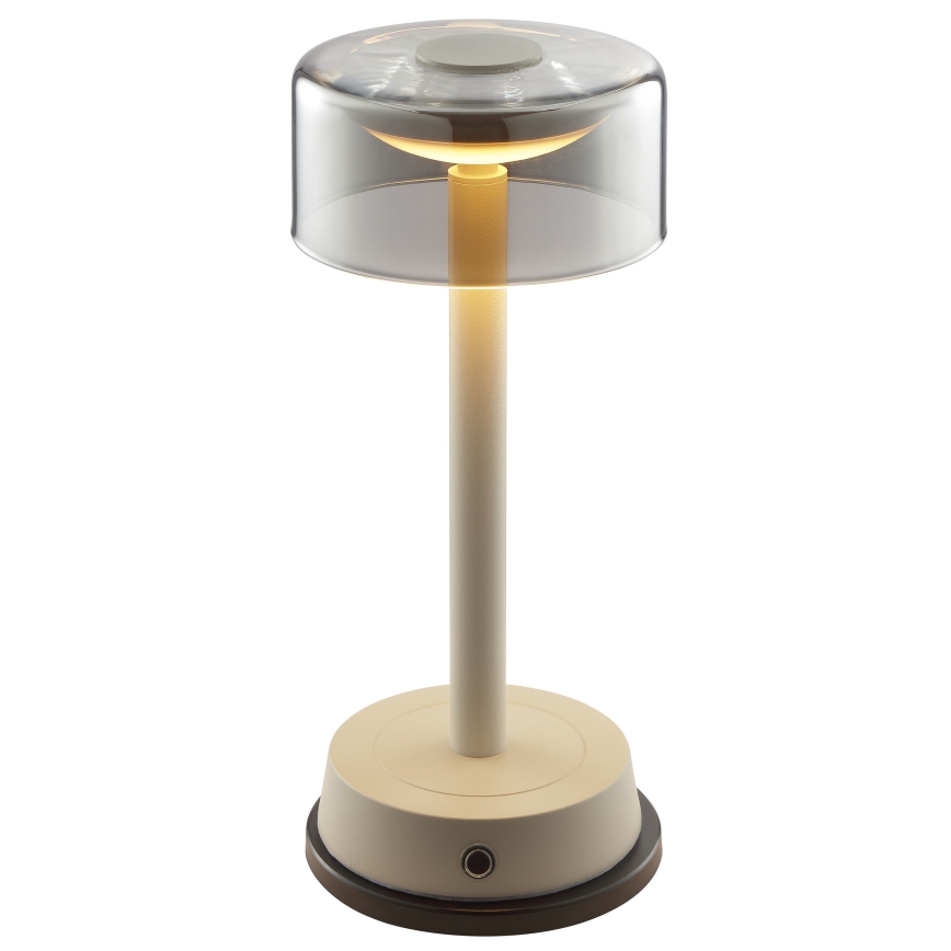 Brilliant - LED dimbare oplaadbare buitentafellamp met aanraakbediening RAZOR LED/2,5W/5V 2700K 2600 mAh IP44 grijs