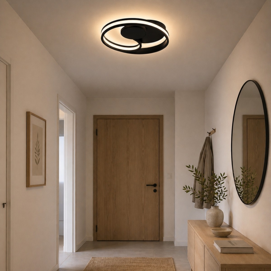 Brilliant - LED plafondlamp REVOLA LED/33W/230V 3000/4000/6500K Ø 40 cm zwart