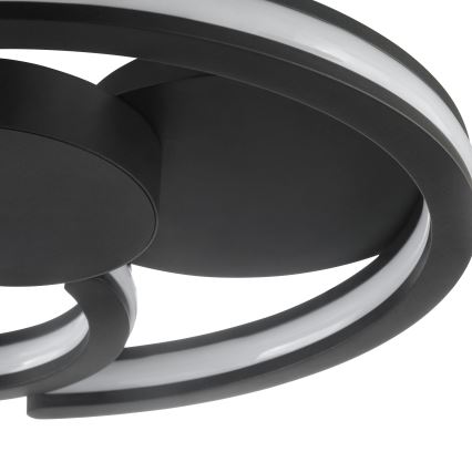 Brilliant - LED plafondlamp REVOLA LED/33W/230V 3000/4000/6500K Ø 40 cm zwart