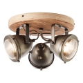 Brilliant - Spot CARMEN WOOD 3xGU10/5W/230V, finition eucalyptus