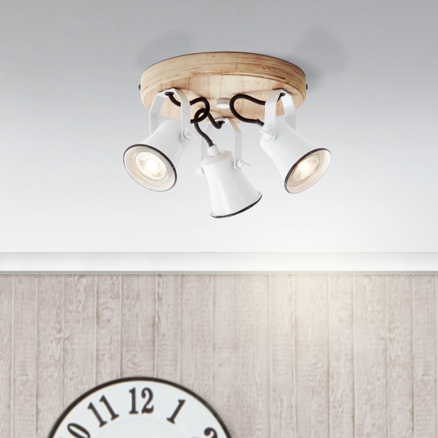 Brilliant - Spot SEED 3xGU10/5W/230V blanc/beige