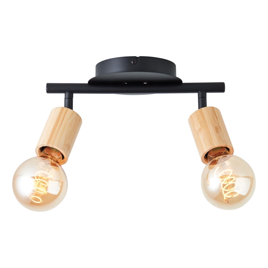 Brilliant - Spot TIFFANY 2xE27/28W/230V bambou
