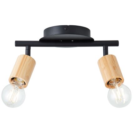 Brilliant - Spot TIFFANY 2xE27/28W/230V bambou