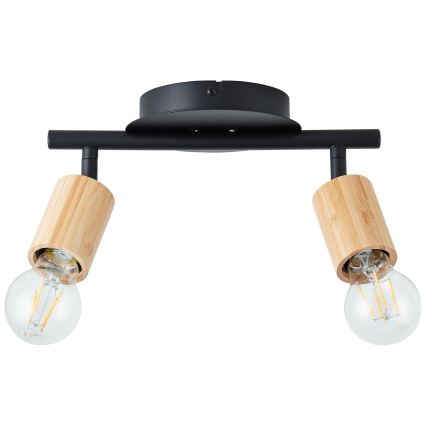 Brilliant - Spot TIFFANY 2xE27/28W/230V bambou