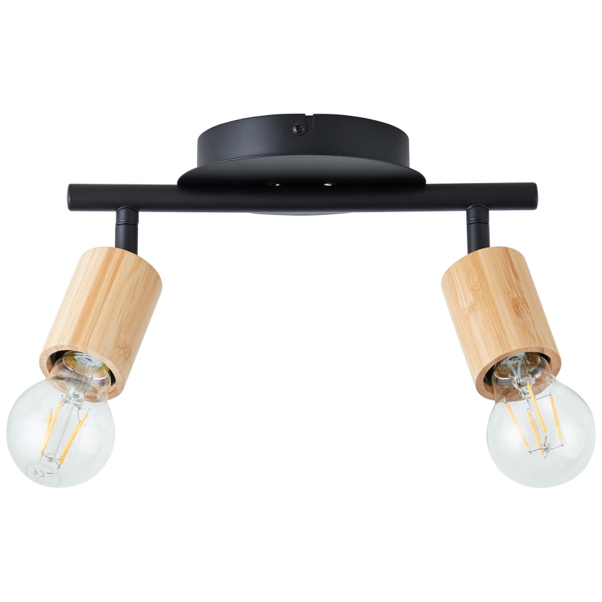 Brilliant - Spot TIFFANY 2xE27/28W/230V bambou