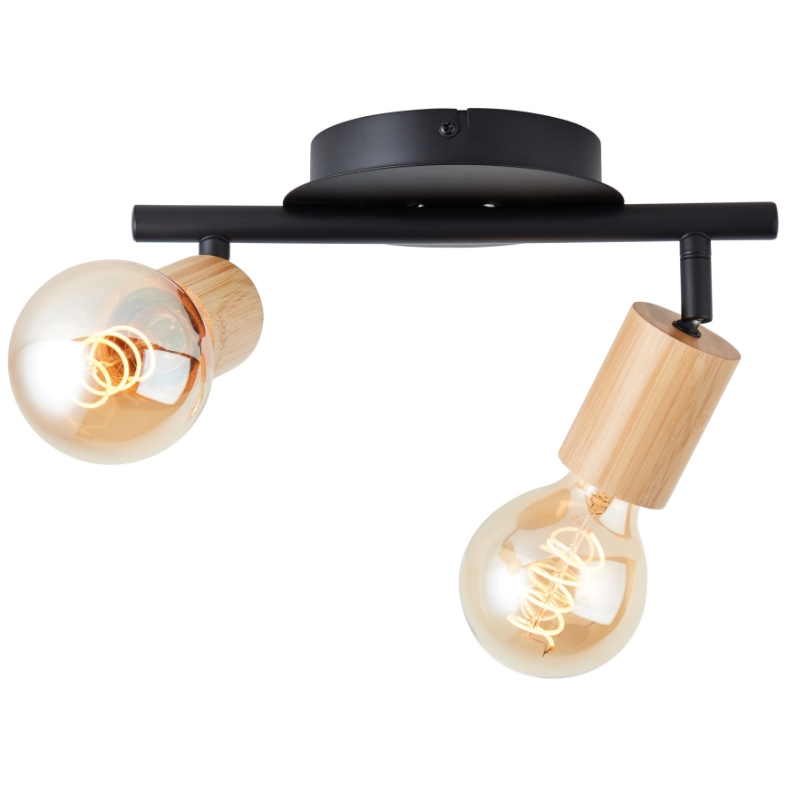 Brilliant - Spot TIFFANY 2xE27/28W/230V bambou