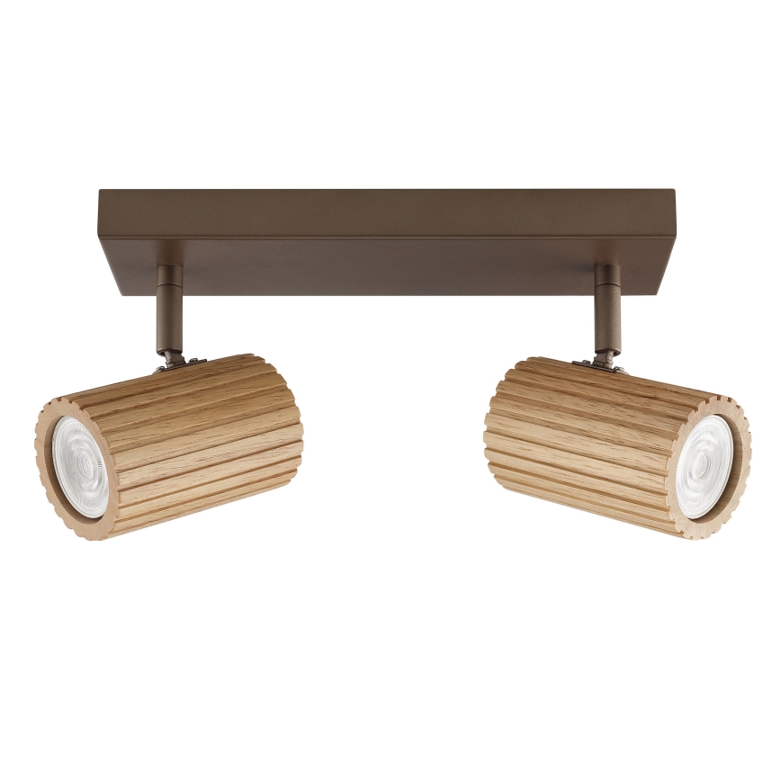 Brilliant - Spotlamp LAKEWOOD 2xGU10/10W/230V bruin