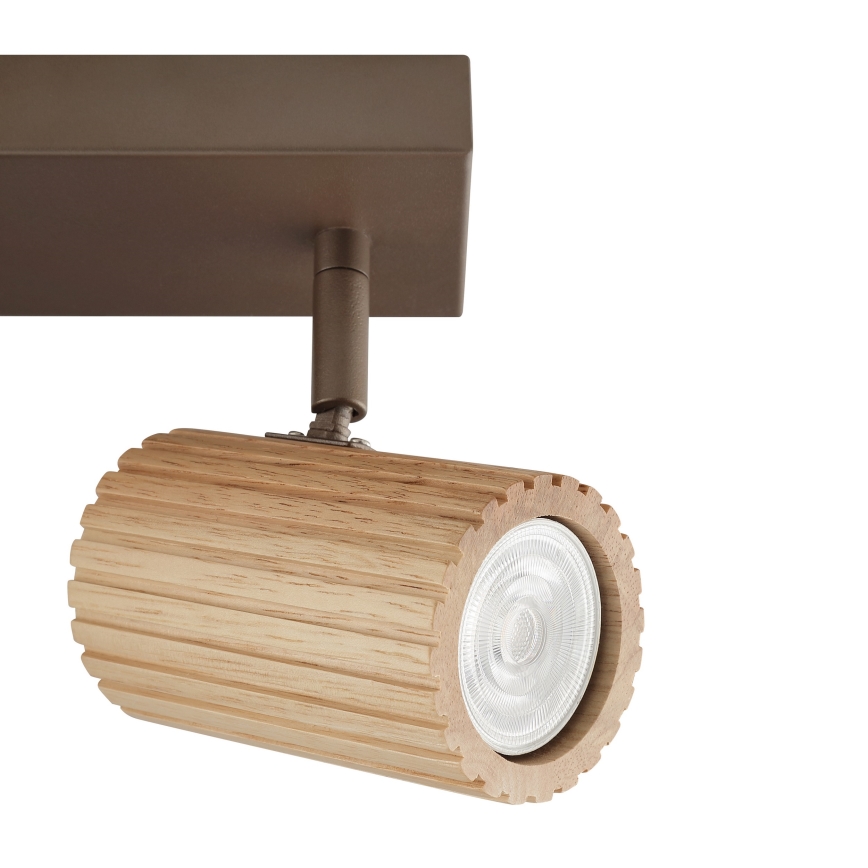 Brilliant - Spotlamp LAKEWOOD 2xGU10/10W/230V bruin
