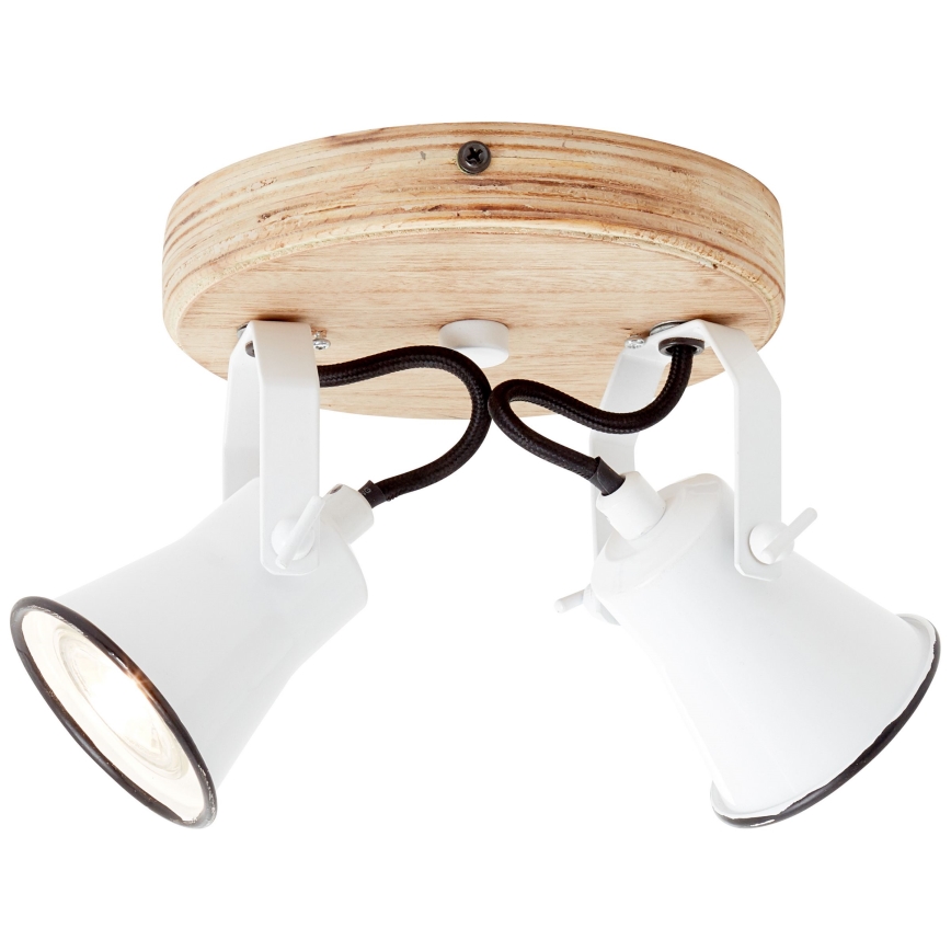 Brilliant - Spotlamp SEED 2xGU10/5W/230V wit/beige
