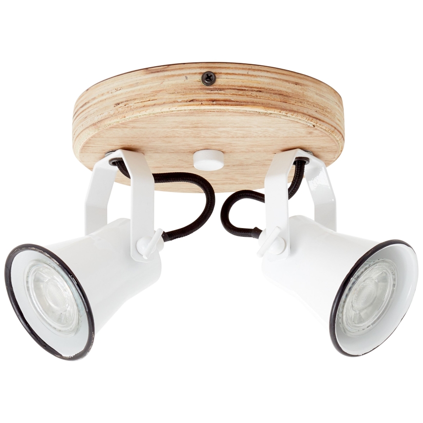 Brilliant - Spotlamp SEED 2xGU10/5W/230V wit/beige