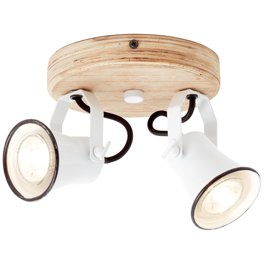 Brilliant - Spotlamp SEED 2xGU10/5W/230V wit/beige