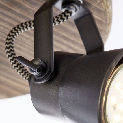 Brilliant - spotlamp SEED 3xGU10/5W/230V zwart/bruin