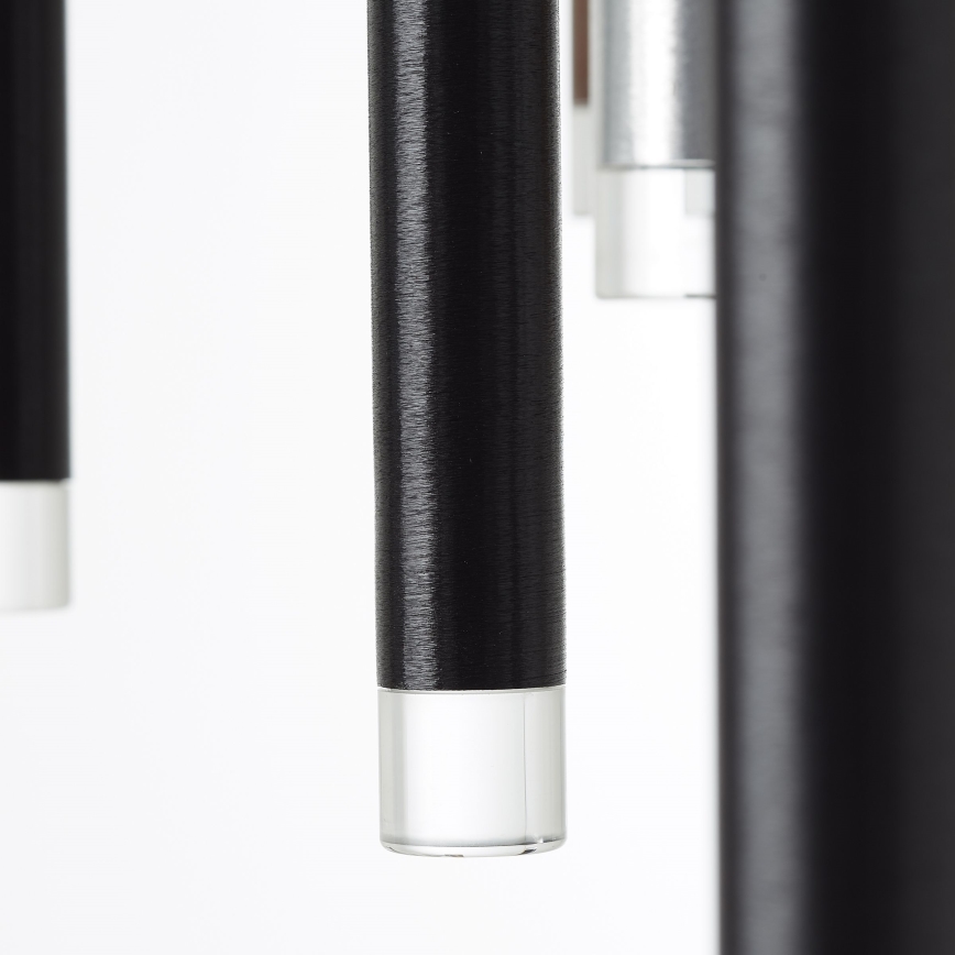 Brilliant - Suspension LED dimmable sur câble CEMBALO LED/70W/230V chrome mat/noir/marron