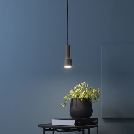Brilliant - Suspension filaire CADIZ 1xGU10/10W/230V d. 12,5 cm bronze