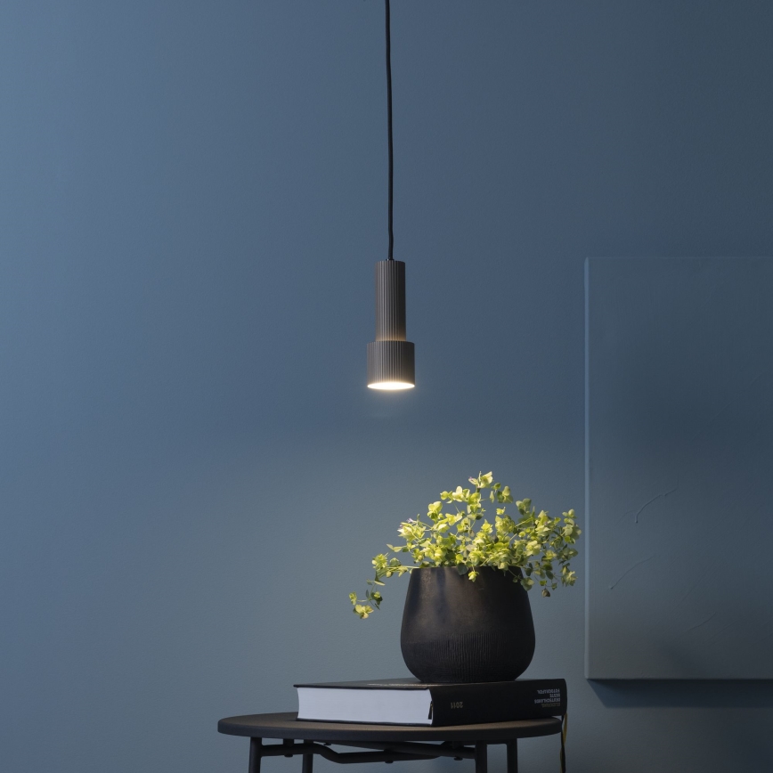 Brilliant - Suspension filaire CADIZ 1xGU10/10W/230V d. 12,5 cm bronze