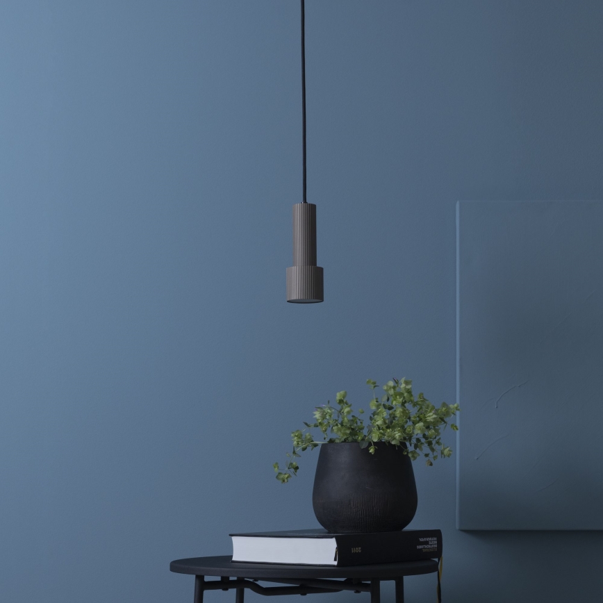 Brilliant - Suspension filaire CADIZ 1xGU10/10W/230V d. 12,5 cm bronze