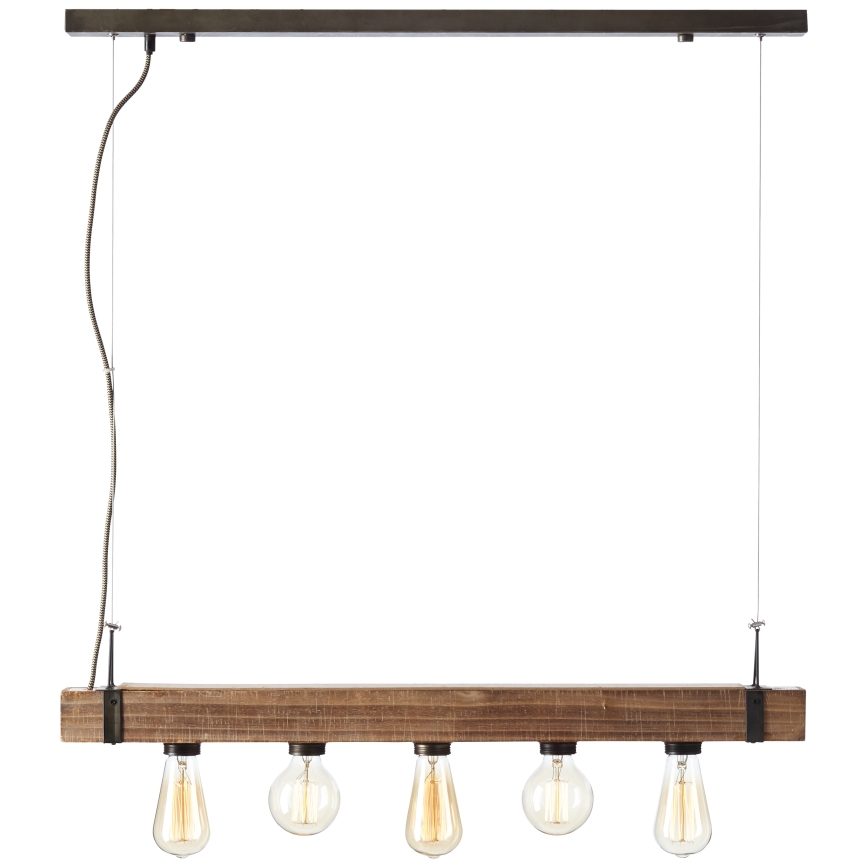 Brilliant - Suspension filaire WOODHILL 5xE27/30W/230V - FSC certifié