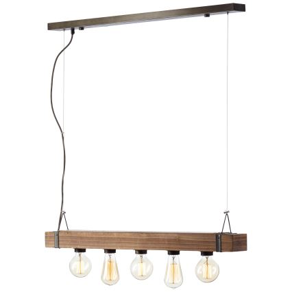 Brilliant - Suspension filaire WOODHILL 5xE27/30W/230V - FSC certifié