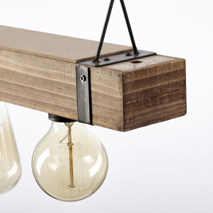 Brilliant - Suspension filaire WOODHILL 5xE27/30W/230V - FSC certifié
