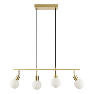Brilliant - Suspension sur câble JORGE 4xG9/10W/230V en laiton