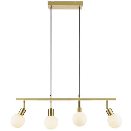 Brilliant - Suspension sur câble JORGE 4xG9/10W/230V en laiton