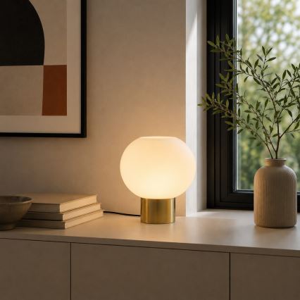 Brilliant - Tafellamp FANNY 1xE27/20W/230V messing