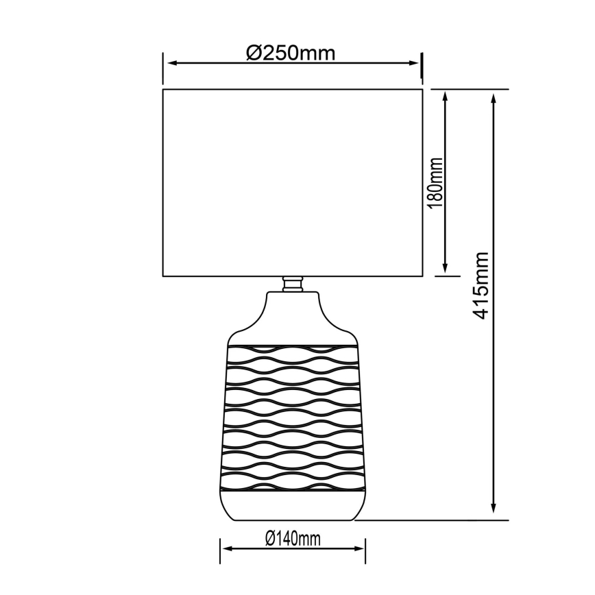 Brilliant - Tafellamp ILYSA 1xE14/40W/230V wit/grijs