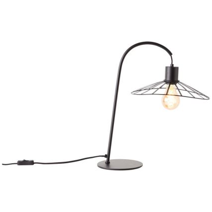 Brilliant - Tafellamp LEIKA 1xE27/52W/230V zwart