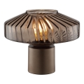 Brilliant - Tafellamp LYN 1xE27/20W/230V bruin/rookbruin