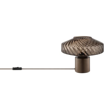 Brilliant - Tafellamp LYN 1xE27/20W/230V bruin/rookbruin
