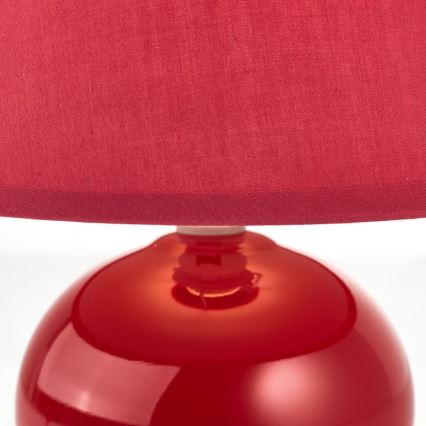 Brilliant - Tafellamp PRIMO 1xE14/40W/230V keramiek/rood