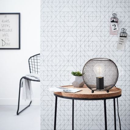 Brilliant - Tafellamp SOCO 1xE27/60W/230V zwart