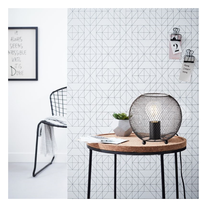 Brilliant - Tafellamp SOCO 1xE27/60W/230V zwart