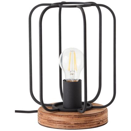 Brilliant - Tafellamp TOSH 1xE27/40W/230V van populierenhout