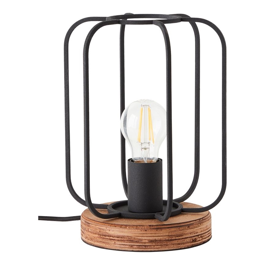 Brilliant - Tafellamp TOSH 1xE27/40W/230V van populierenhout
