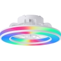Brilliant - Ventilateur de plafond RGBW à intensité variable MONDELLO LED/26W/230V 2700-6500K d. 41,5 cm blanc + Télécommande