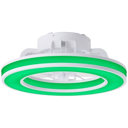 Brilliant - Ventilateur de plafond RGBW à intensité variable MONDELLO LED/26W/230V 2700-6500K d. 41,5 cm blanc + Télécommande